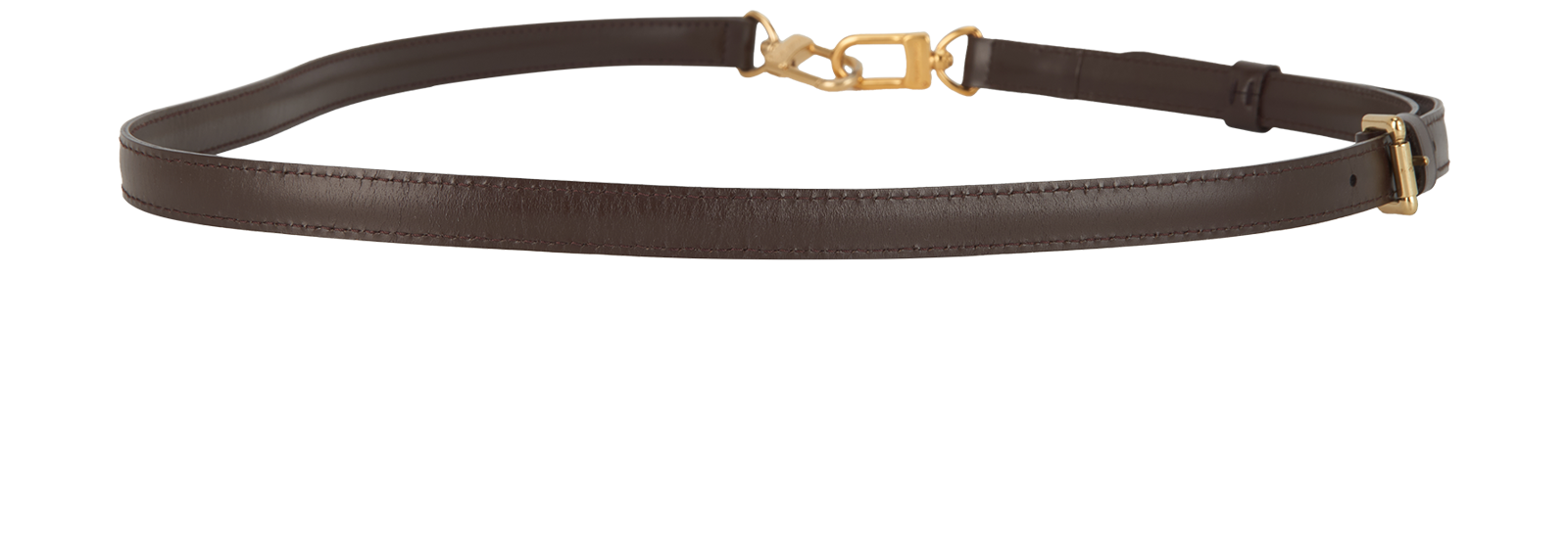 Louis Vuitton Adjustable Shoulder Strap, &pound;250, Accessories, Brown, Leather, Back view